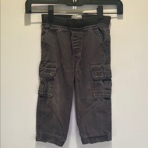 Kids Cargo Pants in Dark Gray